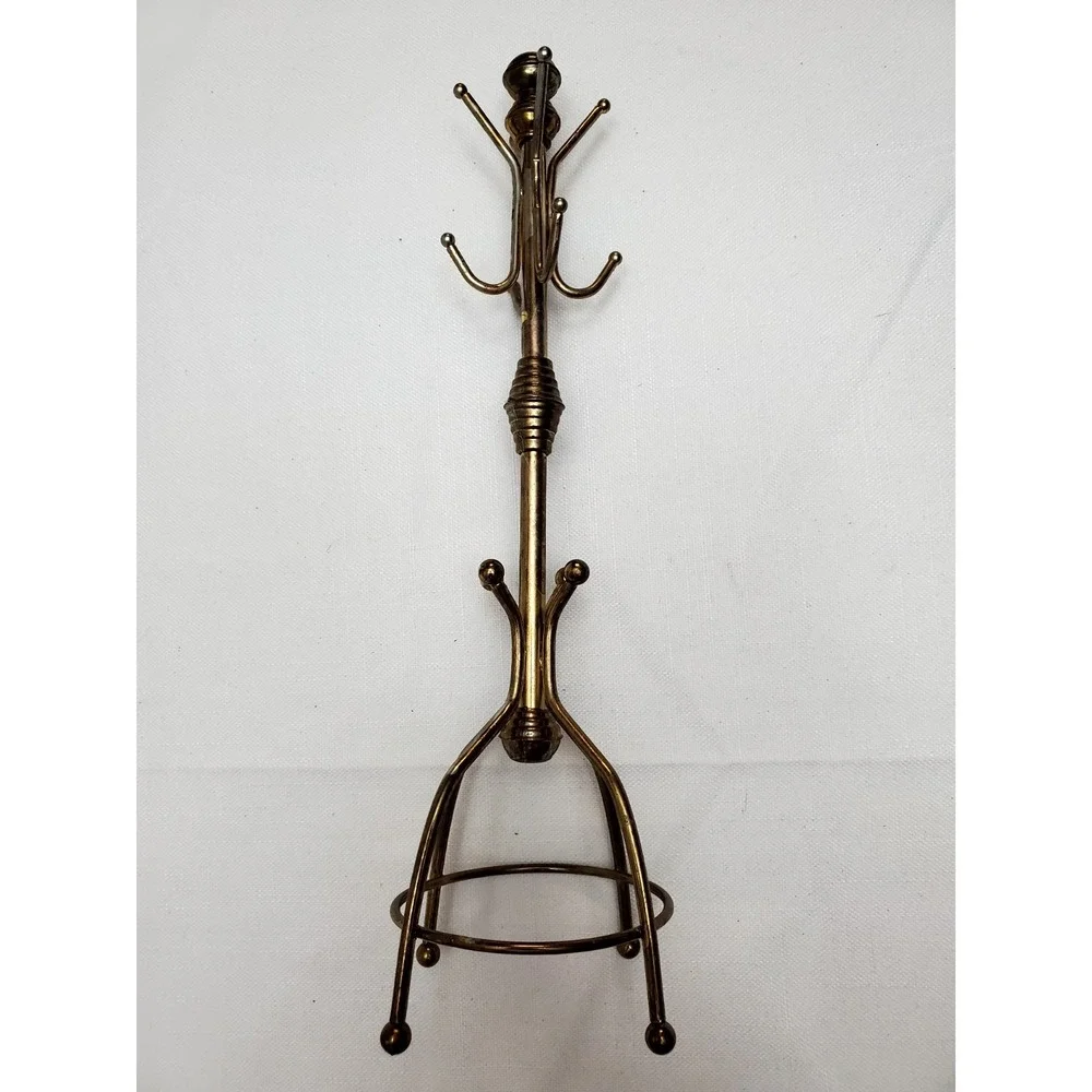 Vintage Brass Coat Rack 11